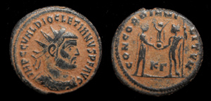 Diocletian, Radiate, Concordia, Cyzicus Mint Diocletian, Radiate, Concordia, Cyzicus Mint